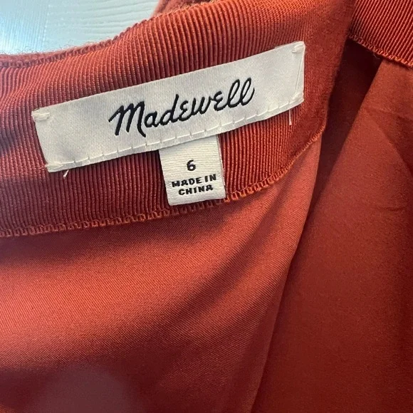 Madewell Burnt Orange Skirt Size 6 Style # AF034 - Picture 3 of 9